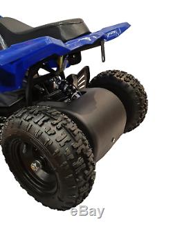 CRAZY QUADS 1000 Watt Electric Children's 36 Volt ATV Quad Bike Blue & Black