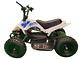 CRAZY QUADS 1000 Watt Electric Children's 36 Volt ATV Quad Bike White & Blue