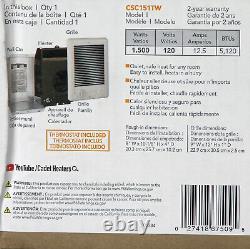 Cadet 67509 Wall Electric Heater x 12 in. 1500-Watt 120-Volt Fan