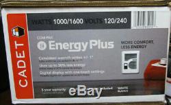 Cadet CEC163TW EnergyPlus 1600-Watt 120/240-Volt In-Wall Electric Wall Heater