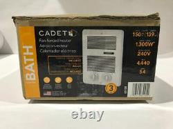 Cadet Com-Pak 1,300-Watt 240-Volt In-Wall Fan-Forced Heater in White CBC132TW