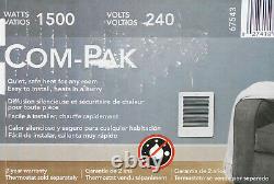 Cadet Com-Pak 1500-Watt 240-Volt Fan-Forced In-Wall Electric Heater in White
