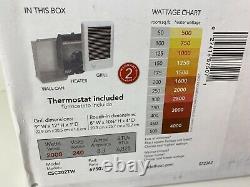 Cadet Com-Pak 2,000-Watt 240-Volt Fan-Forced In-Wall Electric Heater in White OB