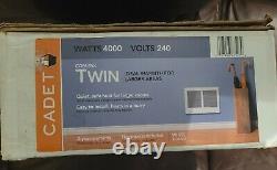 Cadet Electric Heater Com-Pak Twin 4,000-Watt 240-Volt Fan-Forced White