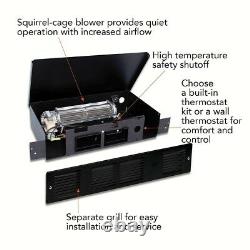 Cadet Electric Wall Heater 120-Volt 1,000-Watt Under-Cabinet Thermostat Black