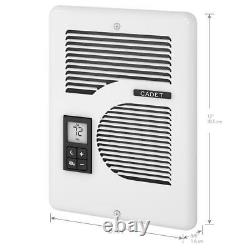 Cadet Electric Wall Heater 1600-Watt 120/240-Volt In-Wall in White