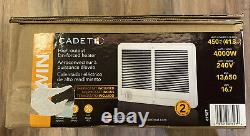 Cadet In-Wall Electric Heater Com-Pak Twin 4,000-Watt 240-Volt Fan-Forced White