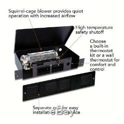Cadet Perfectoe 1000-Watt 240-Volt Under-Cabinet Electric Heater Recessed Black