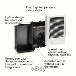 Cadet Wall Heater 2,000-Watt 240-Volt Fan-Forced Electric Unvented White