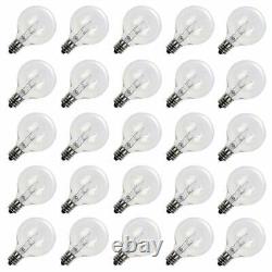 Clear 5W G40 Globe Bulbs for Outdoor String Light Replacement Bulbs