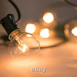 Clear 5W G40 Globe Bulbs for Outdoor String Light Replacement Bulbs