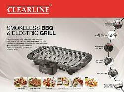 Clearline Smokeless Barbeque/Electric Grill 230 Volts 2000 Watt With Stand