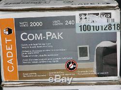 Com-Pak 2,000-Watt 240-Volt Fan-Forced In-Wall Electric Heater in White, CSC202W