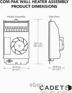 Com-Pak Electric Wall Heater Assembly Only without Thermostat Model CS152, Par