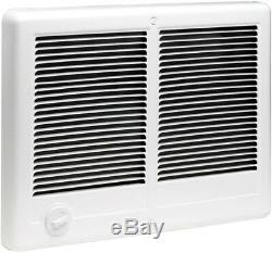Com Pak Twin 4000 Watt 240 Volt Fan Wall Electric Heater White Forced Air Indoor