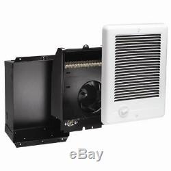 Com-pak 1,000-watt 120-volt fan-forced in-wall electric heater in white cadet