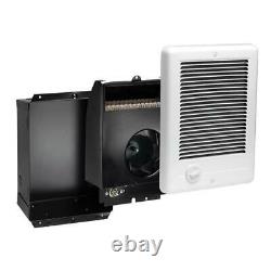 Compact In-Wall Electric Heater Fan-Forced 120-Volt 1,000-Watt with Thermostat