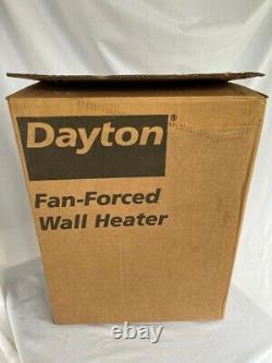 DAYTON 3UG56D Commercial Fan Forced Wall Heater 240/208 Volts, 4000/3000 Watts