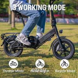 DYU 14 Folding Electric Bike for Adults Teens, 350W 36V/7.5AH, Commuter City