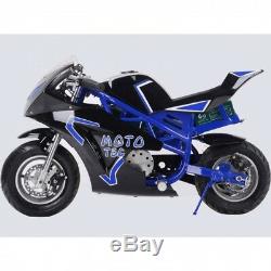 Dirt Bike Electric Motocross Off Road Motorcycle Kids Toy 36 Volt 500 Watt Blue