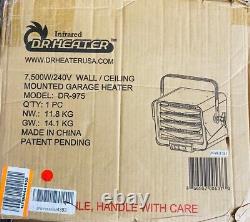 Dr. Infrared Heater DR-975 7500-Watt 240-Volt Hardwired Shop Garage Electric
