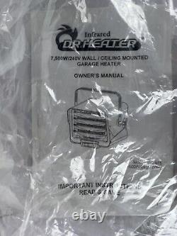 Dr. Infrared Heater DR-975 7500-Watt 240-Volt Hardwired Shop Garage Electric