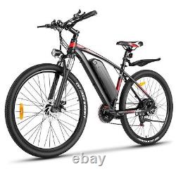 Electric 500W Mountain Bike 27.5'' Electric Commuter Ebike 22mph 21Speed SHIMANO