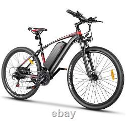 Electric 500W Mountain Bike 27.5'' Electric Commuter Ebike 22mph 21Speed SHIMANO