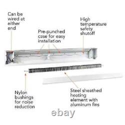 Electric Baseboard Heater 96 in. 240/208-volt 2,000/1,500-watt in White