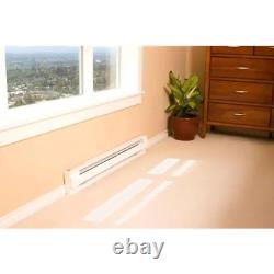 Electric Baseboard Heater White 2,000/2,500-Watt 240-Volt 96 In
