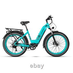 Electric Bike for Adult 48V/17Ah 26 Fat Tire E-Bike Snow Mountain Bicycle MTB