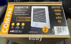 Electric Heater 1,000-Watt 120-Volt Fan-Forced In-Wall Dial Controls in White