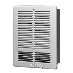 Electric Heater 240-Volt 1500-Watt Wall Mount Forced Air Indoor Thermostat White