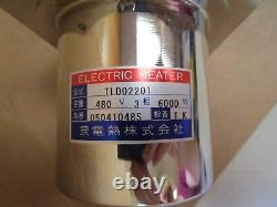 Electric Heater 4-Flanged Heater Element TLD02201 480V Volt 6kW 6000 Watt New