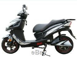 Electric Moped Motorcycle Legal Power Scooter Adult E-Bike 2,000 Watt 72 Volt