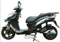 Electric Moped Motorcycle Legal Power Scooter Adult E-Bike 2,000 Watt 72 Volt