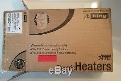 Electric Wall Heater, 1000-Watt / 120-Volt KING W1210-W W Series, White