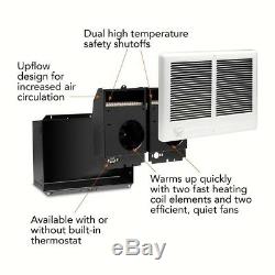 Electric Wall Heater Com-Pak Twin 4000Watt 240Volt built-in thermostatic control