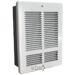 Electric Wall Heater Indoor 120-Volt 1500-Watt Thermostat Forced Air White
