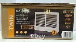 Fan-Forced In-Wall Electric Heater Com-Pak Twin 4,000-Watt 240-Volt White