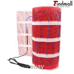 Findmall 100 Sqft Mat Kit, 120V Electric Radiant Floor Heating System Floor Heat