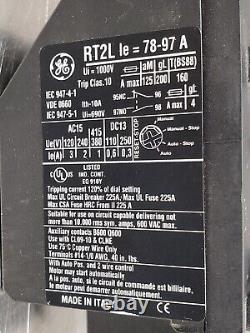 G. E. RT2L Auto / Manual Electrical Overload Relay, 78A-97A, for CL09-10 Contact