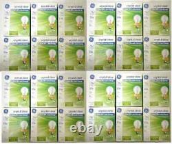 GE 75-WATT Light Bulb Crystal Clear 1050 Lumens Dimmable Classic 48 Bulb 24 Pack