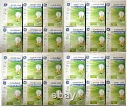 GE 75-WATT Light Bulb Crystal Clear 1050 Lumens Dimmable Classic 48 Bulb 24 Pack