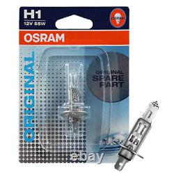 Headlight Set for Audi A3 8L1 Yr 00-03 Clear Chrome Incl. Osram H7+H1+Engines