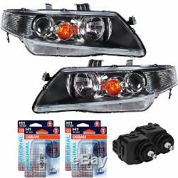 Headlight Set for Honda Accord CL/CM with Indicator Incl. Motor