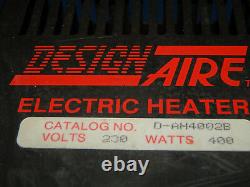Hoffman D-AH4002B DesignAire Electric Heater 400Watt 230Volt DAH4002B