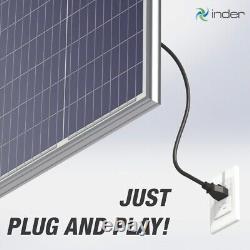 INDER Solar Panel Plug and Play 100W 120V AC with micro inverter Kit Solar