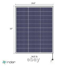 INDER Solar Panel Plug and Play 100W 120V AC with micro inverter Kit Solar