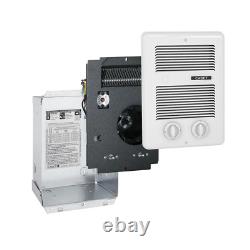 In-Wall Fan-Forced Electric Heater with Timer 120/240-volt 1,000-watt in White